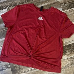 Girls Adidas Crimson Twist Tee nwot